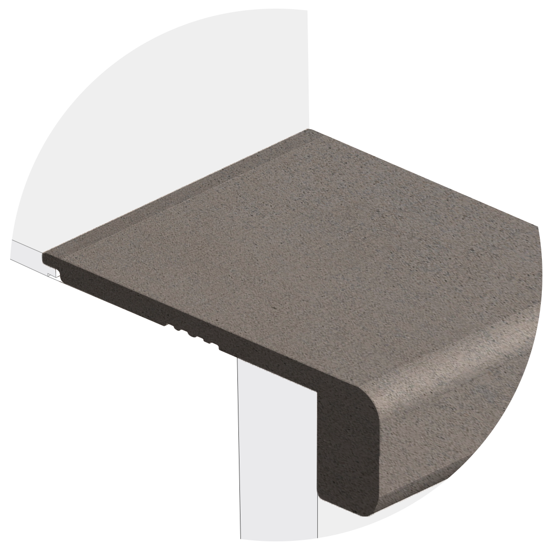 Powerhold LVT Verity 2.5mm Stair Nose 340 - Pumice